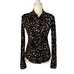 Tory Burch Polka Dot Button Up Shirt - XS